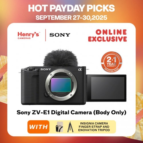 Sony ZV-E1 Digital Camera (Body Only) Black (Sony Phil)