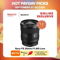 Sony FE 20mm F1.8G Lens