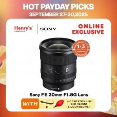 Sony FE 20mm F1.8G Lens