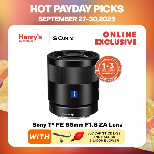 Sony T* FE 55mm F1.8 ZA Lens