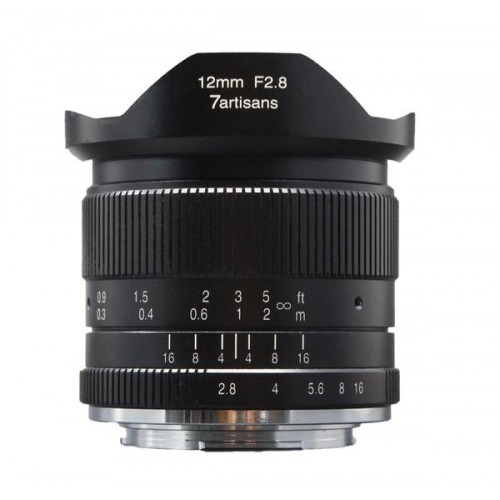 7 Artisans 12mm F2.8 for Canon EOS-M Mount (BLACK)