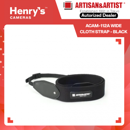 Artisan & Artist ACAM-112A Wide Cloth Strap - Black