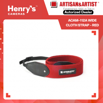 Artisan & Artist ACAM-112A Wide Cloth Strap - Red