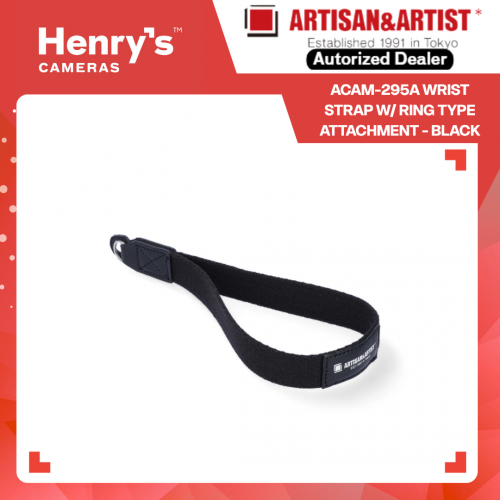Artisan & Artist ACAM-295A Wrist Strap w/ Ring Type Attachment - Black