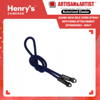Artisan & Artist ACAM-301A Silk Cord Strap with Ring attachment (Standard) - Navy