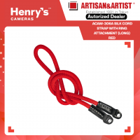 Artisan & Artist ACAM-306A Silk Cord Strap with Ring attachment (Long) Red