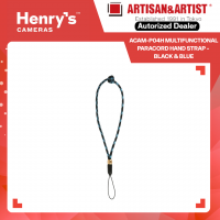 Artisan & Artist ACAM-P04H Multifunctional Paracord Hand Strap - Black x Blue
