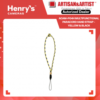 Artisan & Artist ACAM-P04H Multifunctional Paracord Hand Strap - Yellow x Black