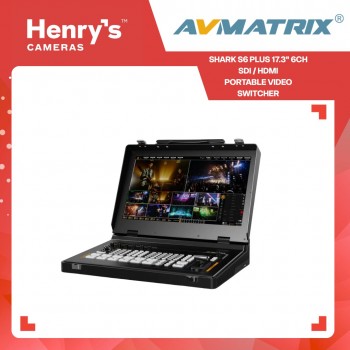 AVMATRIX Shark S6 Plus 17.3" 6CH SDI / HDMI Portable Video Switcher AVMATRIX Shark S6 Plus 17.3" 6CH SDI / HDMI Portable Video Switcher