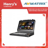 AVMATRIX Shark S8X Plus-NDI 17.3" 8CH SDI / HDMI Portable Video Switcher