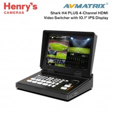 AVMATRIX Shark H4 PLUS Portable 10.1 INCH 4 Channel Live Streaming Video Switcher