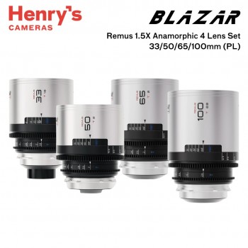 Blazar Remus 1.5X Full Frame Anamorphic 4 Lens Set 33/50/65/100mm - PL Mount Blazar Remus 1.5X Full Frame Anamorphic 4 Lens Set 33/50/65/100mm - PL Mount
