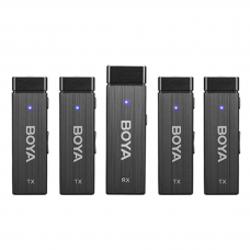 Boya BY-W4 Ultracompact 2.4GHZ Four-Channel Wireless Microphone System