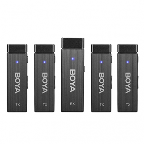 Boya BY-W4 Ultracompact 2.4GHZ Four-Channel Wireless Microphone System