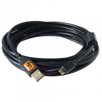 Tetherpro USB 2.0 to Micro-B 5-PIN, 15' (4.6M), BLK CU5430BLK Tetherpro USB 2.0 to Micro-B 5-PIN, 15' (4.6M), BLK CU5430BLK