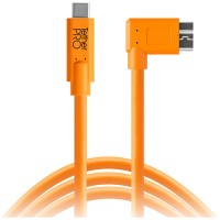 Tetherpro USB-C to 3.0 MICRO-B Right Angel 15' (4.6M) CUC33R15-ORG