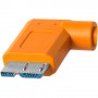 Tetherpro USB-C to 3.0 MICRO-B Right Angel 15' (4.6M) CUC33R15-ORG