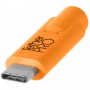 Tetherpro USB-C to 3.0 MICRO-B Right Angel 15' (4.6M) CUC33R15-ORG