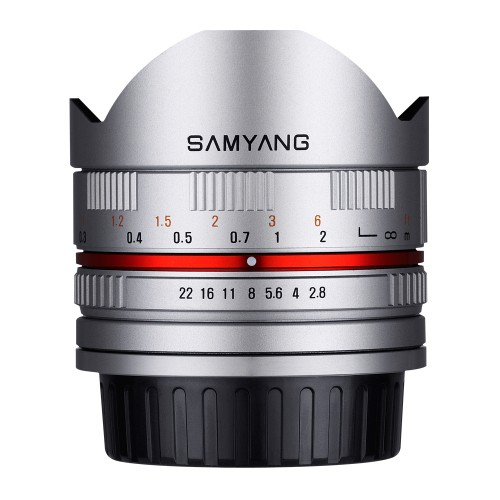 Samyang 8mm F2.8 II for Fujifilm X - Silver