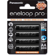 Panasonic Eneloop AA 4pcs. 2550 mAH 500X Cycle