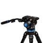 Benro BPI A373FBS8PRO Aluminum Single Tube Tripod with S8 Pro Fluid Video Head