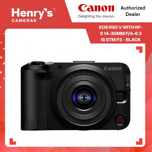 Canon EOS R50 V with RF-S 14-30mm f/4-6.3 IS STM PZ - Black