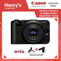 Canon EOS R50 V with RF-S 14-30mm Content Creator Kit - Black