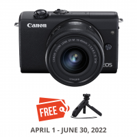 Canon EOS M200 with 15-45mm Kit Black