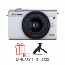CANON EOS M200 WITH 15-45MM KIT WHITE