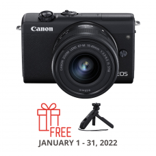 CANON EOS M200 WITH 15-45MM KIT BLACK