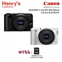 Canon EOS R50 V with RF-S 14-30mm f/4-6.3 IS STM PZ