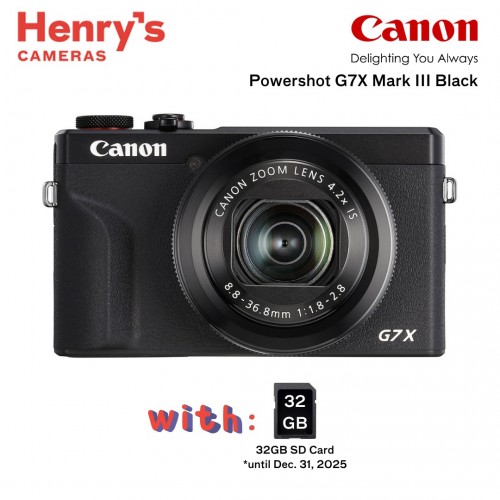Canon Powershot G7X Mark III Black Canon Powershot G7X Mark III Black