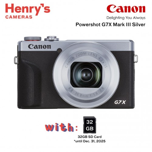 Canon Powershot G7X Mark III Silver Canon Powershot G7X Mark III Silver
