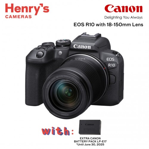 Canon EOS R10 Mirrorless Camera with 18-150mm Lens