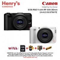 Canon EOS R50 V with RF-S 14-30mm f/4-6.3 IS STM PZ Canon EOS R50 V with RF-S 14-30mm f/4-6.3 IS STM PZ