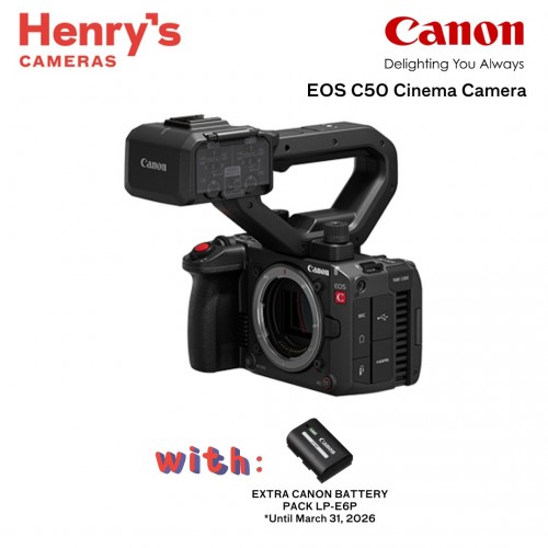 Canon EOS C50 Full-Frame Cinema Camera With XLR Handle