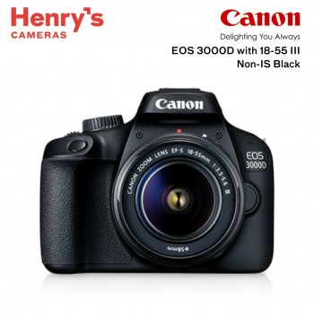 Canon EOS 3000D with 18-55 III Non-IS Black