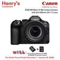 Canon EOS R6 Mark III Mirrorless Camera with 24-105mm f/4-7.1 Lens [PRE-ORDER]