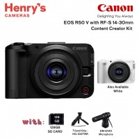 Canon EOS R50 V with RF-S14-30mm Content Creator Kit [Pre Order]