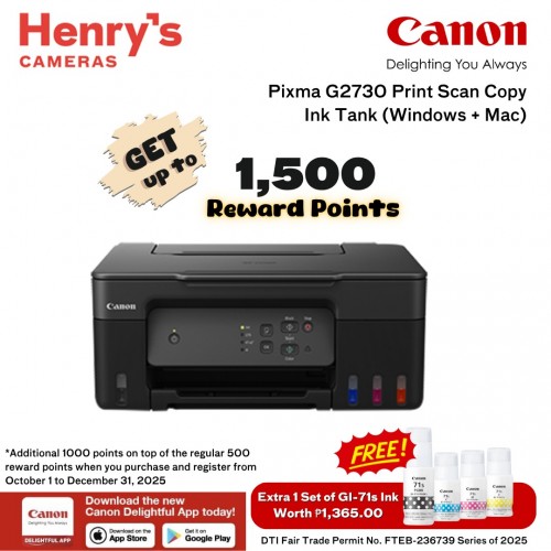 Canon Pixma G2730 Print Scan Copy Ink Tank (Windows + Mac) Canon Pixma G2730 Print Scan Copy Ink Tank (Windows + Mac)