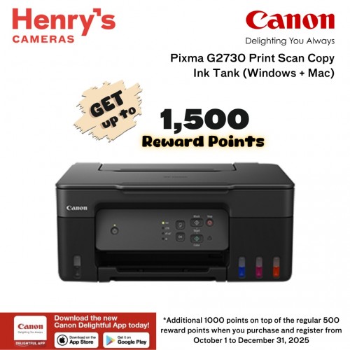 Canon Pixma G2730 Print Scan Copy Ink Tank (Windows + Mac)