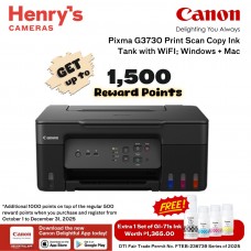 Canon Pixma G3730 Print Scan Copy Ink Tank with WiFI; Windows + Mac