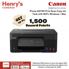 Canon Pixma G3730 Print Scan Copy Ink Tank with WiFI; Windows + Mac