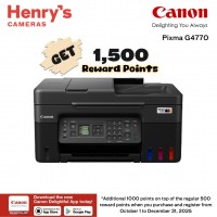Canon Pixma G4770 Print Scan Copy Fax Ink Tank with WiFI; Windows + Mac