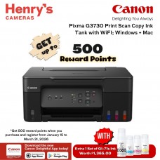 Canon Pixma G3730 Print Scan Copy Ink Tank with WiFI; Windows + Mac