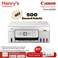 Canon Pixma G3780 Print Scan Copy Ink Tank with WiFI; Windows + Mac