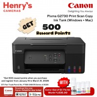 Canon Pixma G2730 Print Scan Copy Ink Tank (Windows + Mac)