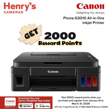 Canon Pixma G3010 Print, Scan and Copy Ink Tank with Wi-Fi Canon Pixma G3010 Print, Scan and Copy Ink Tank with Wi-Fi