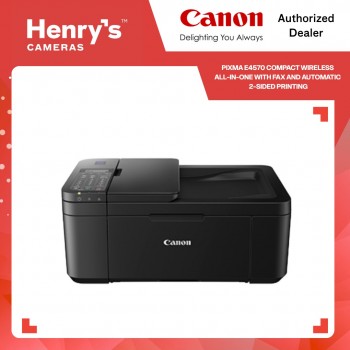 Canon PIXMA E4570 Compact Wireless All-In-One with Fax and Automatic 2-Sided Printing