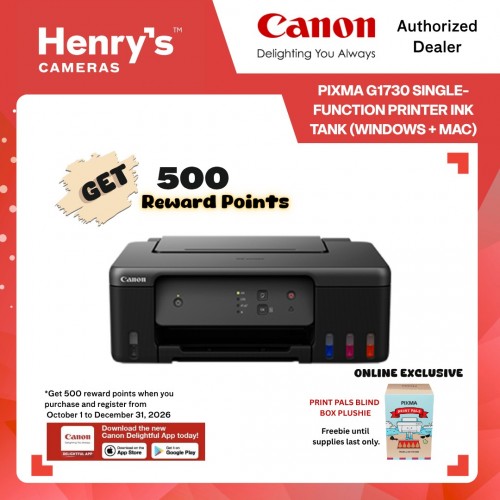 Canon Pixma G1730 Single-function Printer Ink Tank (Windows + Mac)
